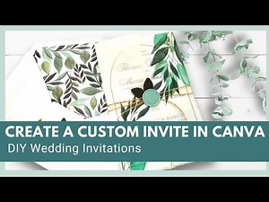 Create Wedding Invitations with Canva and a Kit | DIY Wedding Crafts