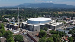 Photos show Matthew Knight Arena from the air