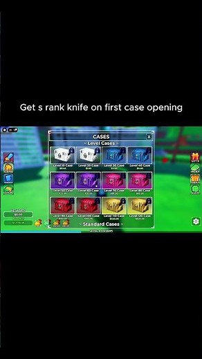 Get s rank knife on first case opening #roblox #games #bloxfruits #goku #anime #dragonball #gaming