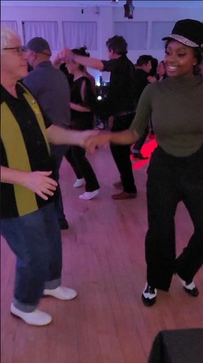 Bet your grandpa can't move like this or keep up w/ Coral's fast feet #swingdance #dancevideo