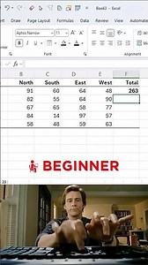 3 Ways to Calculate SUM in Excel 😱 Beginner to Pro ⚡