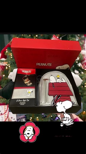 Peanuts Snoopy Backpack Wallet Gift Set for Fans