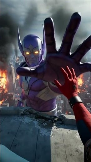 POV Spider-Man vs Galactus — I Fell From the Sky #marvel #ai #spiderman #shorts