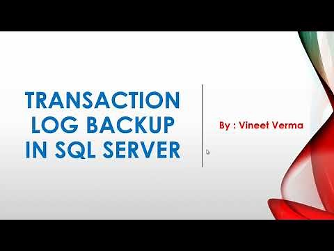 Transaction Log Backups | SQL Server | Business Continuity | SQL Talks by VINEET