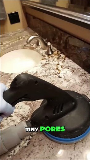 Revive Your Stone Countertops: Deep Clean, Polish, and Protect! #shorts