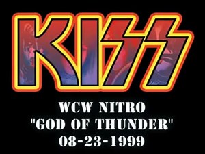 MGM Grand Garden Arena Las Vegas, Nevada, August 23, 1999 KISS was on hand for the debut of 'The Demon' wrestler. Bryan Adams was originally chosen to portray the Demon & appears in this video, but only made two appearances after this before being replaced by Dale Demon Torborg. Video courtesy Necra Monium | The God Of Thunder