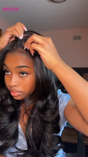 RECOOL Hair on Instagram: "I always be obsessed with the natural wigs😍Very easy install❗️Very beginner friendly❗️❗️ 𝐇𝐚𝐢𝐫: Yaki body wave V-part Wig 22 inch 🔗Click 𝗕𝗜𝗢 𝗟𝗜𝗡𝗞 & 𝗦𝗲𝗮𝗿𝗰𝗵 “yaki body "or comment "𝐥𝐢𝐧𝐤"get the same hair 💰Code"Re20" for extra 20% Off #recoolhair #undetectablelace #hairstylist #lacefrontalwig #hairfordays #hairlife #naturalhairstylesforwomen #wiglife #glueless #wiginstall #wigforblackwomen #blackgirlsrock #wigapplication #frontaleffect #wigforbeginn