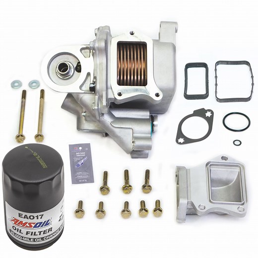 Oil Cooler Upgrade Kit for 2001-2007 and 2011-2019 Chevy/GMC 2500/3500 6.6L Duramax [13252] - Banks Power