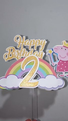 Peppa Pig Cake Topper - Etsy