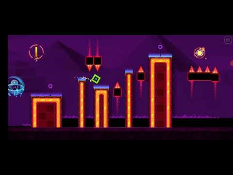 Jugando geometry Dash sub zero 😮😣