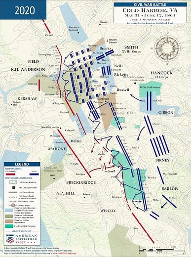 Transformation of the Cold Harbor Battlefield 1936-2020