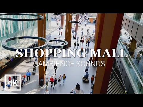 Shopping Mall Ambience Background Sound Effects (3d ASMR Binaural Sounds)