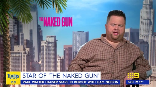 2.9K views · 16 reactions | Paul Walter Hauser has brought his comedic flare to The Naked Gun reboot, suiting up as Capt. Ed Hocken Jr., and Dickie caught up with Paul to chat all about it. #9Today | WATCH LIVE 5.30am | TODAY | Facebook