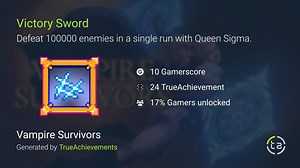 Victory Sword achievement in Vampire Survivors