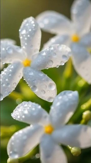 "The Divine Parijat 🌸 | Night Jasmine (Harsingar) | The Sacred Flower That Blooms Only at Night 🌙✨"