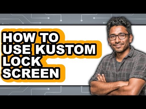How to Use Kustom Lock Screen (only Way)