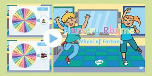 Nursery Rhyme Wheel of Fortune Spinning Wheel PowerPoint