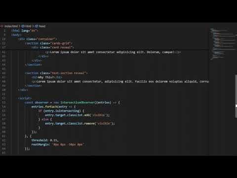 Interactive Scroll-Triggered Fade & Slide Animation || Html || Css || Js || #coding #html #css