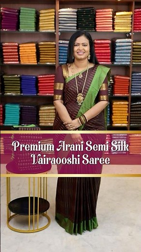 Arani semi silk vairaooshi saree | Booking: 9653484447 | www.dsrsarees.com