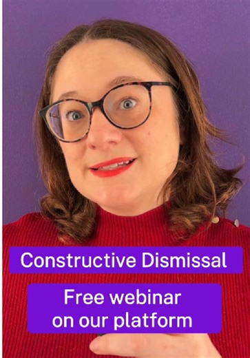 It was just one offhand comment. Nothing major… But it pushed you past your limit and it may be a sign that you have a constructive dismissal case. We have a free webinar on our platform on how you can prove your constructive dismissal case step by step. Check it out via the link in our bio ☝️