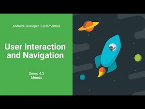 Menus DEMO (Android Development Fundamentals, Unit 2: Lesson 4.2)