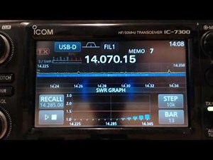 Icom 7300 Incredible SWR Graph On Hy-Gain TH-2MK3