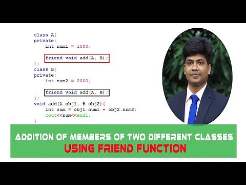 Addition of members of two different classes using friend function in C++