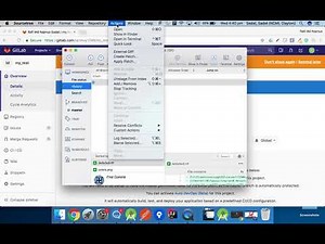 Create a project in GitLab and add the Repository in SourceTree