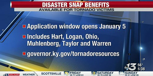 Disaster SNAP benefits approved for 14 counties