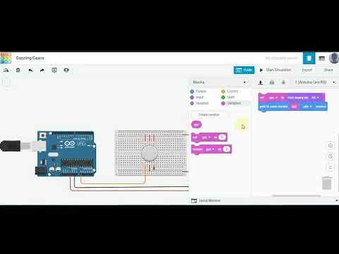SMOKE SENSOR WITH ARDUINO IN TINKERCAD |TECHB