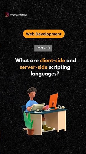What are client-side and server-side scripting languages🤔🤔 | #shorts #youtubeshorts #tech #coding