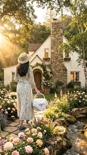 A Peaceful Sunrise in an English Cottage by the Riverside #slowliving #cottagecore #cozyaesthetic