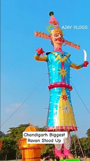 Chandigarh Biggest Ravan Stood Up | Ravan Making 2025 Chandigarh | Sector 46 | Dussehra #2025 #ravan