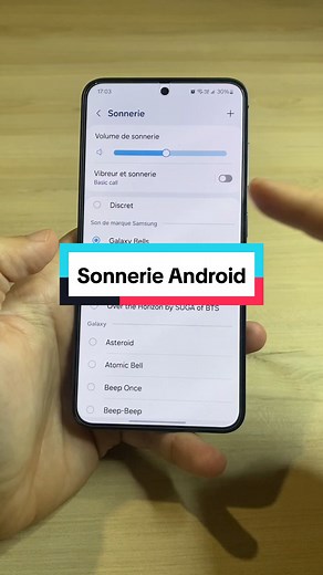 Changer de sonnerie sur téléphone Android facilement