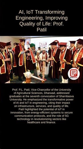 Sharnbasva University Seventh Convocation: Prof. Patil's Keynote Address