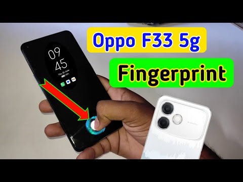 Oppo f33 in display fingerprint setting/Oppo f33 5G fingerprint screen lock/fingerprint sensor