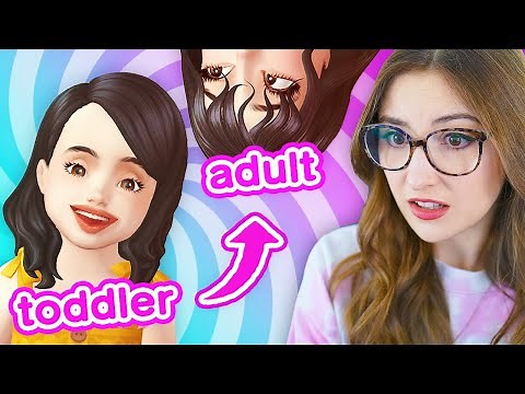 i tried the TODDLER to ADULT challenge in sims 4