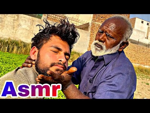 ASMR || BABA KALLU EXTREME LEVEL MASSAGE IN FIELD || ANTI INSOMNIA AND HEADACHE IN WINTERS || #asmr