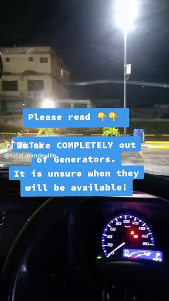 Generators Out of Stock: Update on Availability