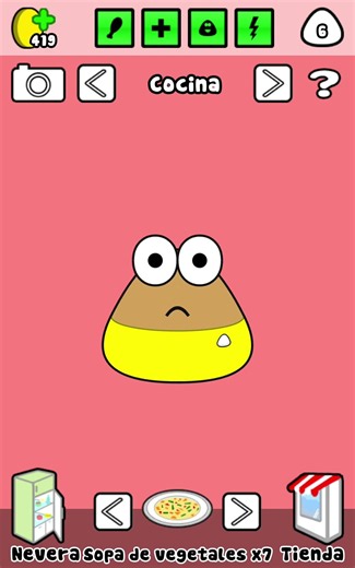 la historia de pou (2) no quiere comer 🍗🚫 #gaming #games #funny