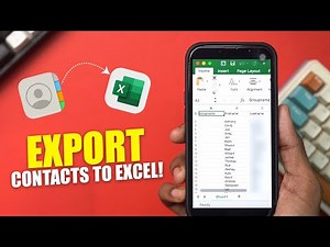 How to Export iPhone Contacts to Excel | Transfer iPhone Contacts to Excel