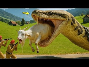 Brave Heroes Save Hyperactive Mother Goat from Giant Python’s Terrifying Attack 🐍