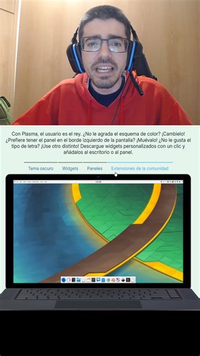 KDE PLASMA ES EL ENTORNO DE ESCRITORIO MAS USADO EN LINUX #Shorts