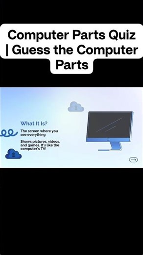 Computer Parts Quiz | Monitor, Keyboard, Mouse & CPU | Learn Computer Basics#computer #dtftsolutions