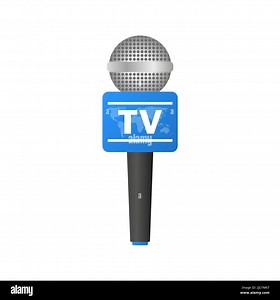 Microphone, broadcasting, news maker. Vector illustration Stock Vector Image & Art - Alamy