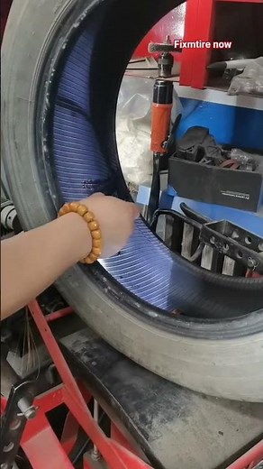 Tire Sidewall Vulcanization Repair. #automobile