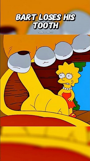 Bart Loses His Tooth 🦷 #simpsons #shorts