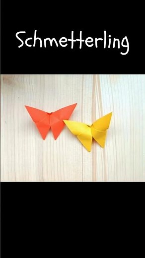 origami Schmetterling : einfache Anleitung