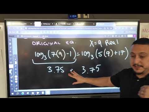 3.7 - Solving Log equations w TWO logs