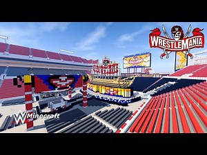 WWE : Minecraft [WrestleMania 37 (Official Stage)] + (Download Link /PC/MCPE)